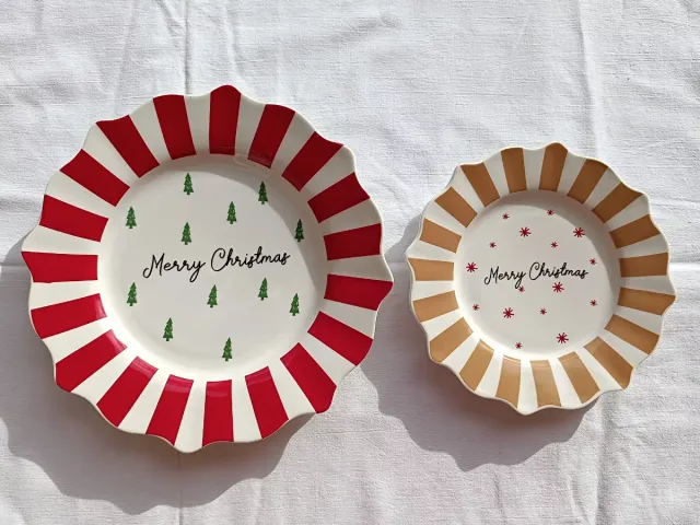 Set 2 Platos Navideños. Livarno Home