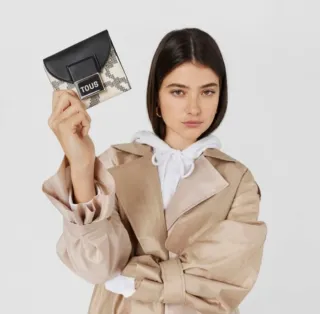 Cartera Flap Tous Kaos Pix Beige