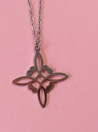 Nudo de Bruja PLATEADO - ACERO INOX. Regulable