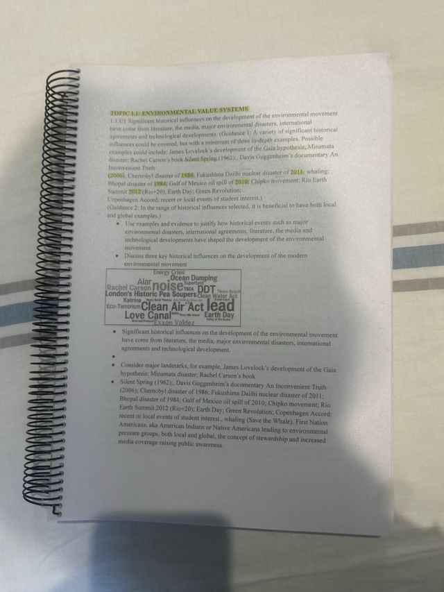 IB Environmental Systems and Societies Course B...