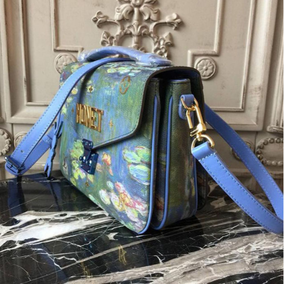 Bolso Monograma Monet Azul Verde
