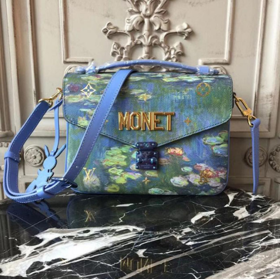 Bolso Monograma Monet Azul Verde
