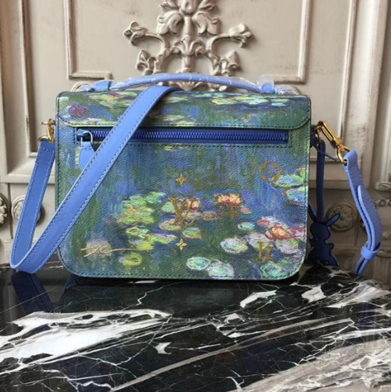 Bolso Monograma Monet Azul Verde