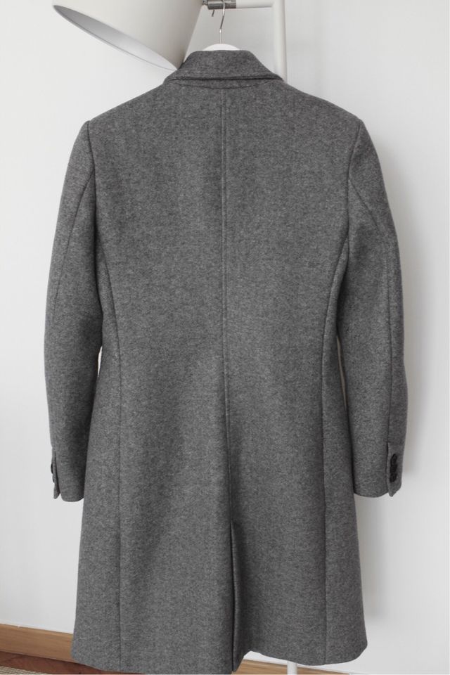 Abrigo paño gris Zara