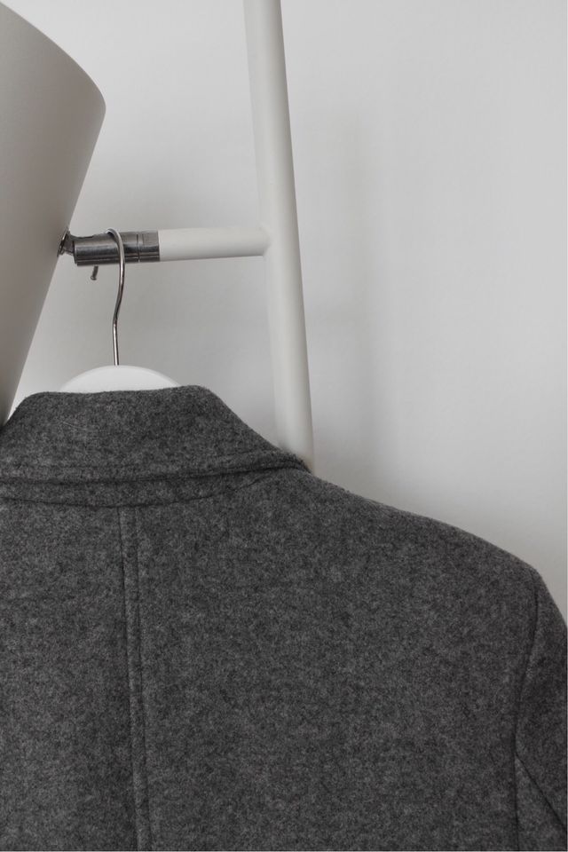 Abrigo paño gris Zara