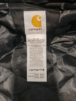 Chaqueta Carhartt Rework Active Negra Talla XL