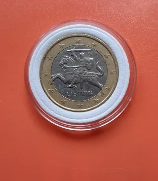 Moneda Lituania 1 Euros 2015 Vytis
