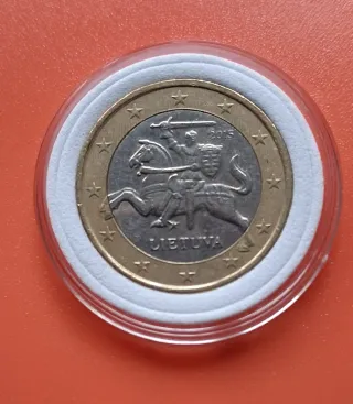 Moneda Lituania 1 Euros 2015 Vytis