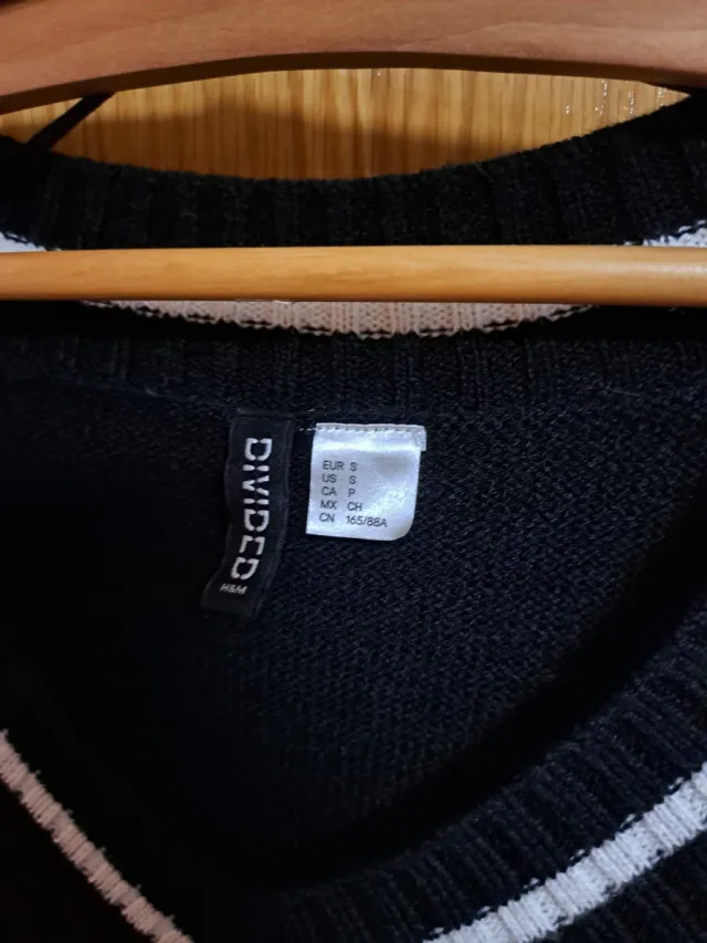 Chaleco de punto negro mujer