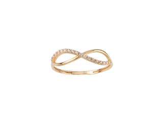 anillo oro 18k con piedra con circonita