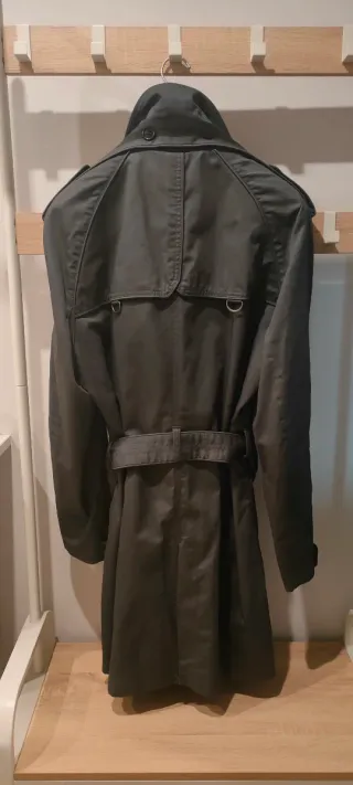 Trench H&M Gris Oscuro Hombre
