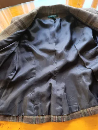 Chaqueta Ralph Lauren algodón cuadros mujer