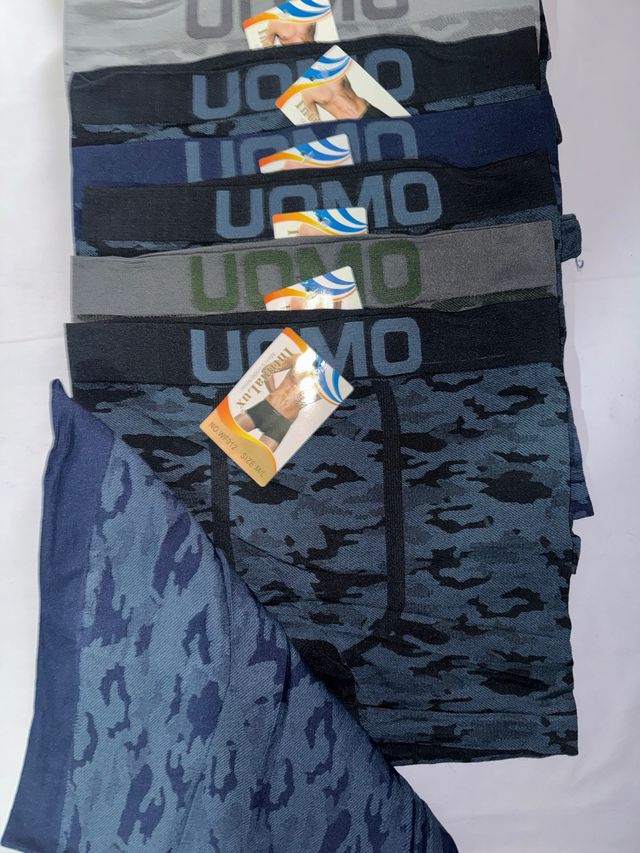 Lote 12 boxers elásticos talla M/L