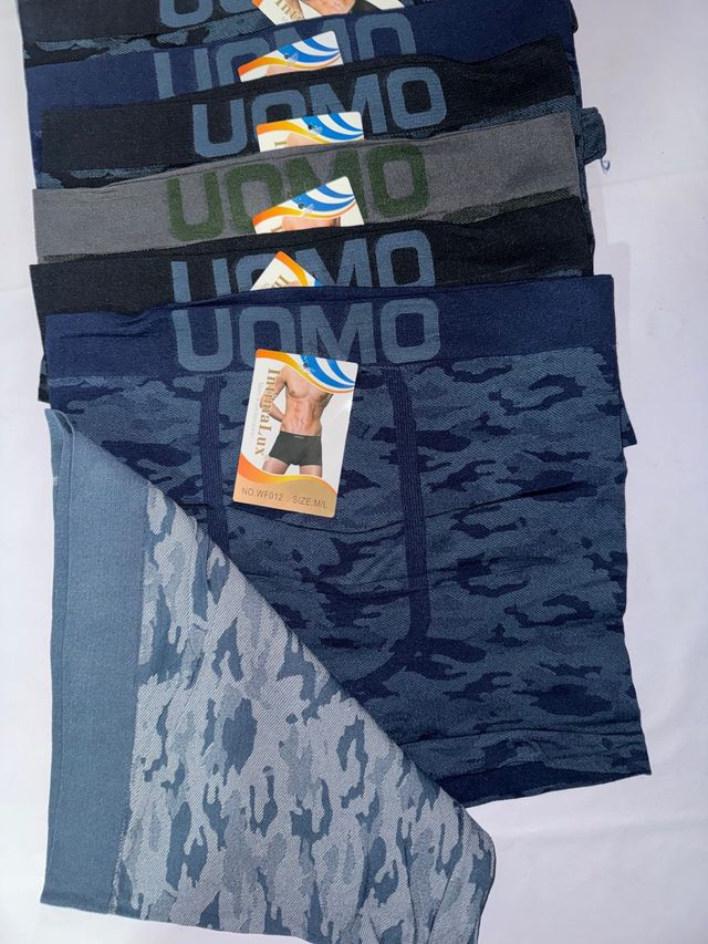 Lote 12 boxers elásticos talla M/L