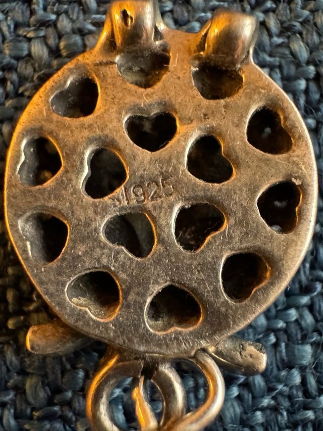 Pendientes de búho. Plata con circonitas