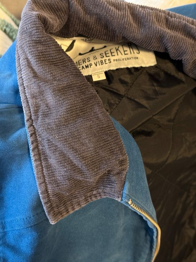 Cazadora Poler Supply de Algodón Azul y Pana Gris