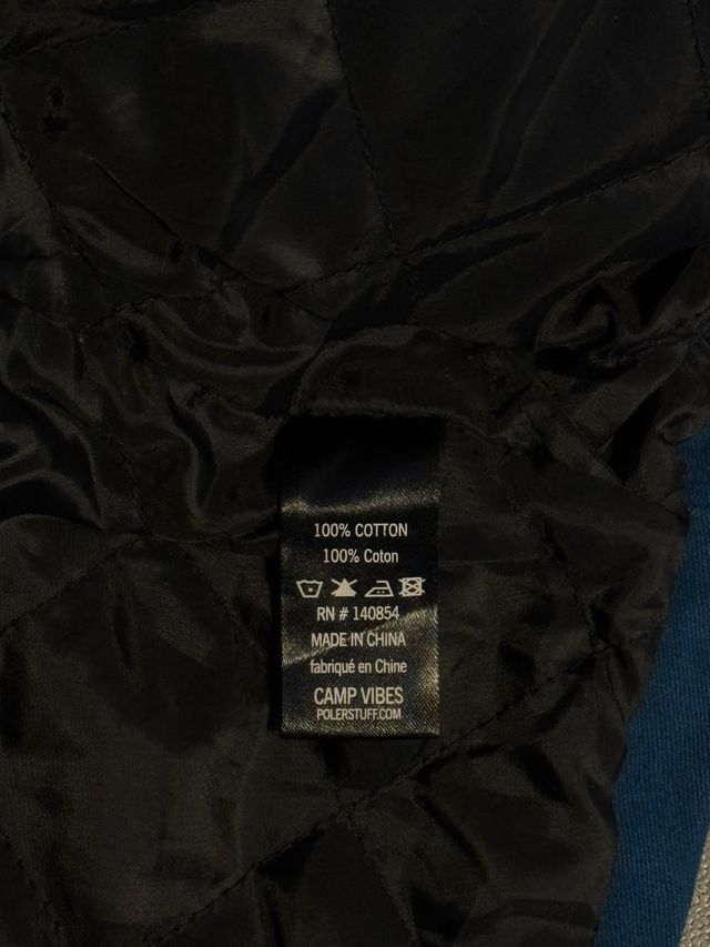 Cazadora Poler Supply de Algodón Azul y Pana Gris