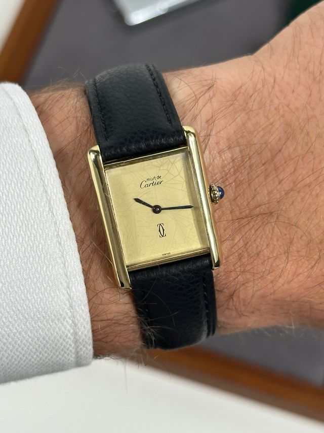 Cartier Tank Must de esfera limón spyder