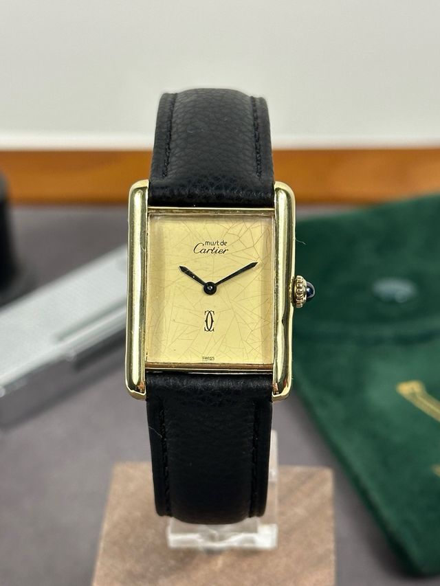 Cartier Tank Must de esfera limón spyder