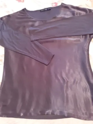 Camiseta  manga larga gris Talla 42/44