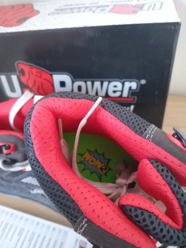 Botas de seguridad U-Power grises y rojas