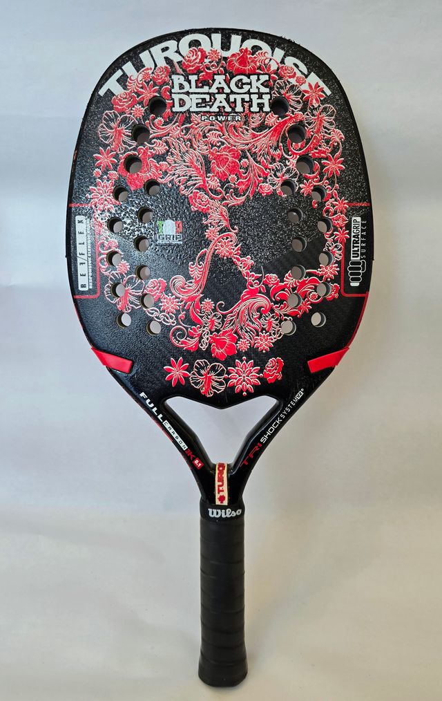 Racchetta Beach Tennis Turquoise Black Death