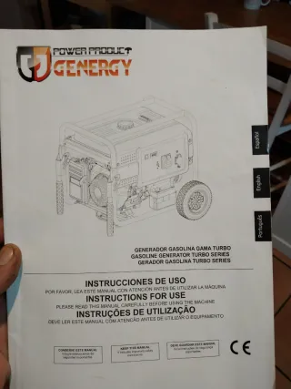 Generador Eléctrico Turbo 3300W Gasolina