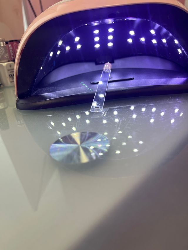 Lámpara UV LED Uñas Rosa y Blanca