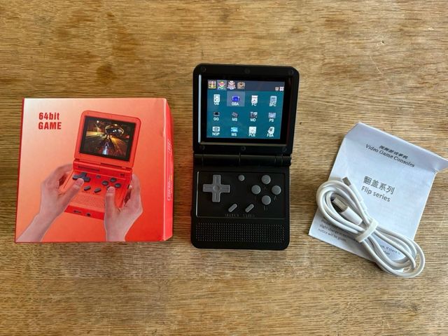 Consola Retro Powkiddy V90 Negra/Roja