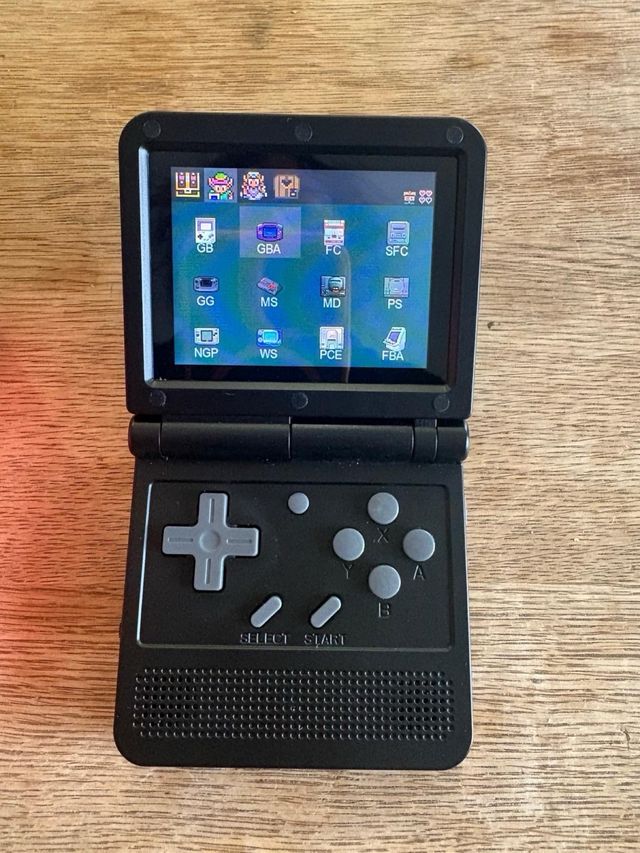 Consola Retro Powkiddy V90 Negra/Roja