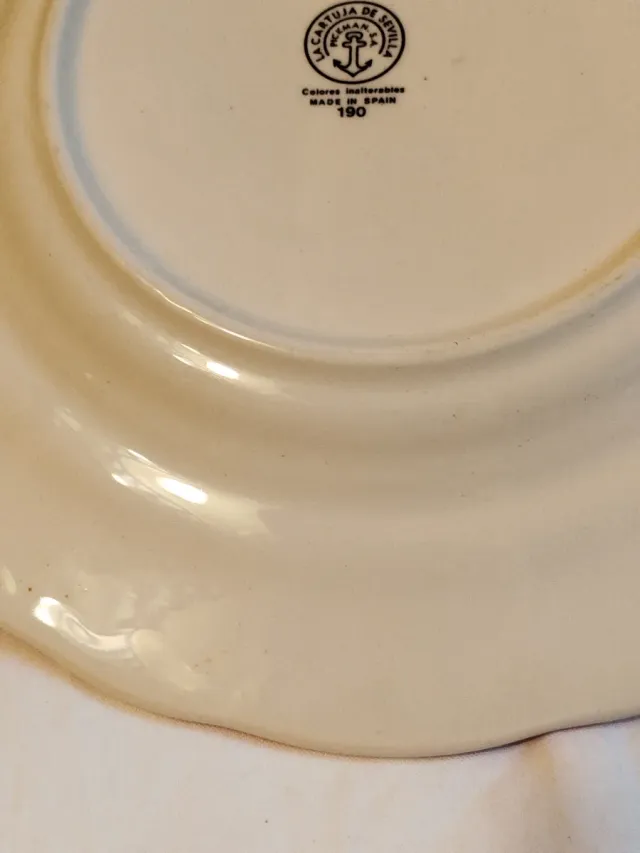 Plato La Cartuja 25cm sin usar