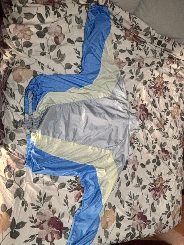 Chaqueta Adidas Beige, Azul y Gris