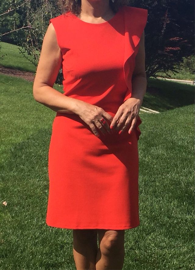 Vestido rojo festivo