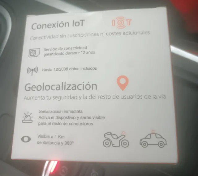 Baliza luz de emergencia geolocalizada