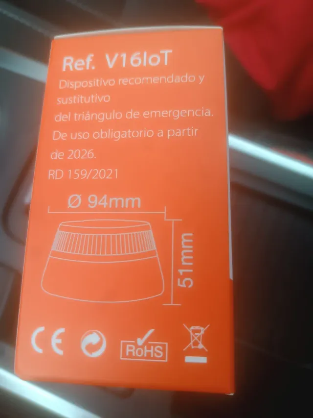 Baliza luz de emergencia geolocalizada