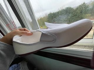 Zapatos blancos cómodos