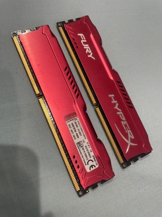 2x Kingston HyperX Fury DDR3 RAM 8GB