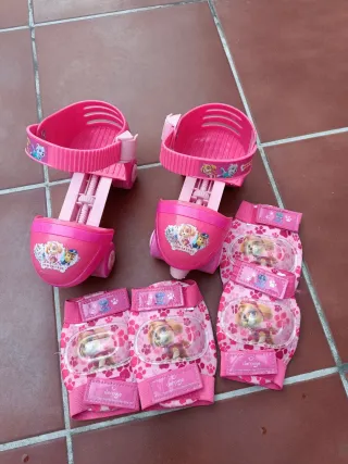Patines Paw Patrol Talla Ajustable + Protecciones