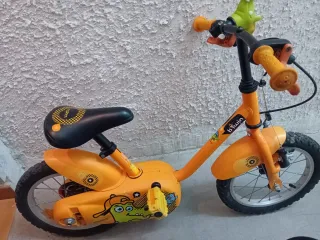 Bicicleta infantil naranja
