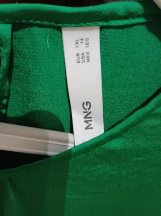 Blusa Mango Verde Talla XL