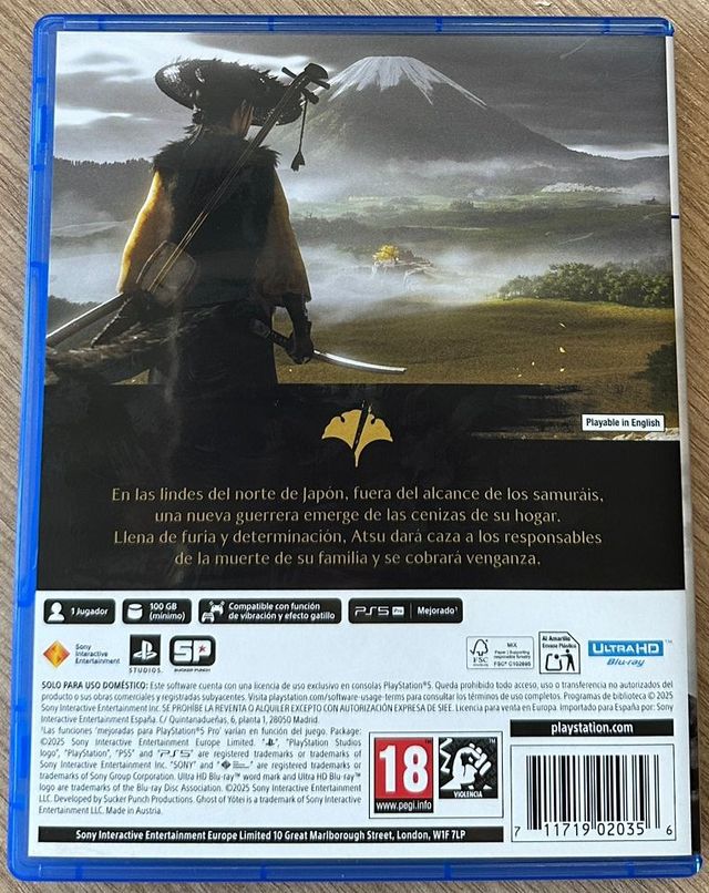 Ghost of Tsushima PS5 Juego Español