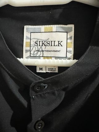 Camisa SikSilk degradado negro/blanco