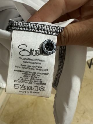 Camisa SikSilk degradado negro/blanco