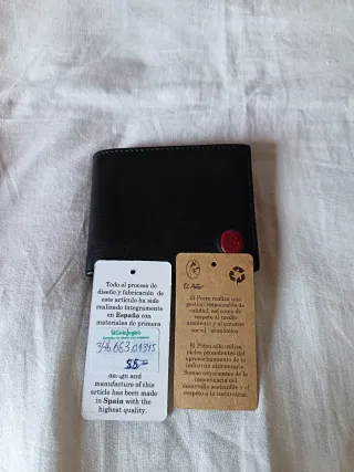 Cartera Piel El Potro Negra y Roja