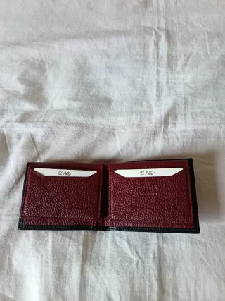 Cartera Piel El Potro Negra y Roja