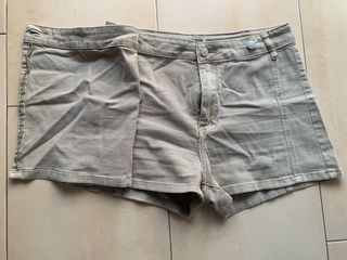 Falda pantalón cargo beige