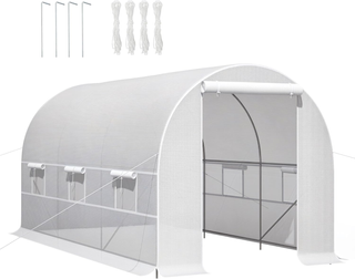 Serra per Orto con 6 Finestre e Porta Avvolgibile,