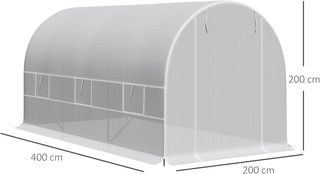 Serra per Orto con 6 Finestre e Porta Avvolgibile,