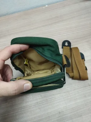 Funda para cámara o prismáticos verde