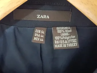 Traje azul americana y pantalón T.54